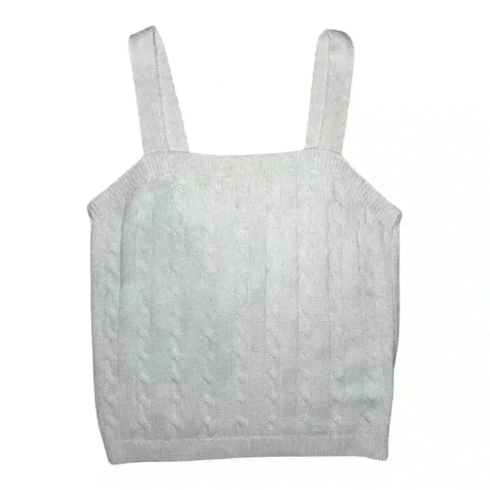 Joie White Knit Sweater Tank - Size Large